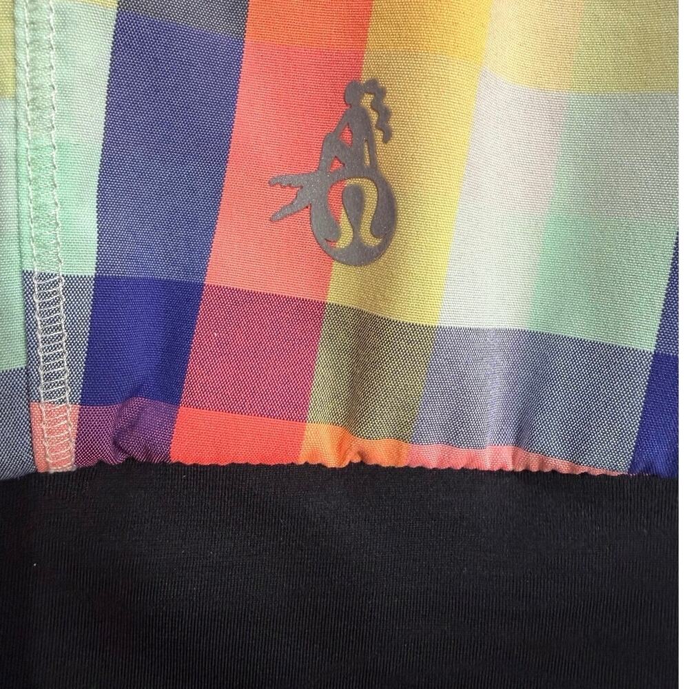 Rare Lululemon SeaWheeze Track Attack Jacket Rainbow Plaid Full Zip Size 4 / 6 - Picture 3 of 13